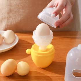 Resim 1 Adet Kolay Kullanımlı Yumurta Karıştırıcı - Hızlı Kızarmış & Haşlanmış Yumurta Aracı, Elektrik Gerektirmez, Mutfak & Dış Mekan Kullanımı İçin Mükemmel 
