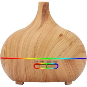 Resim Tuya Wifi Nemlendirici Essential Aroma Yağ Difüzör Akıllı Ana Sayfa 400ML Hava Nemlendiricisi Alexa Eu Fişi Için (Yurt Dışından) 