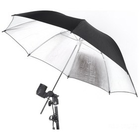 Resim Dofolink 33 İnç Çift Katlı Stüdyo Parlaklık Şemsiyesi - Dış Siyah İç Gümüş, Işık Kaybını Azaltır, Geniş Yayılım Sağlar 