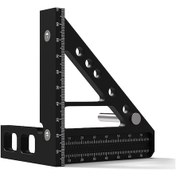 Resim Ximistore9 45 Açılı Alüminyum Cetvel - Hassas Çizim Ve Ölçüm İçin Profesyonel Marangoz Aleti 