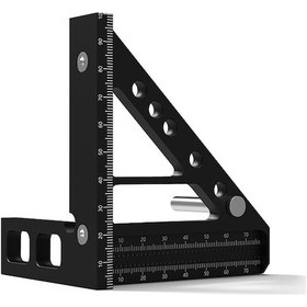 Resim Ximistore9 45 Açılı Alüminyum Cetvel - Hassas Çizim Ve Ölçüm İçin Profesyonel Marangoz Aleti 