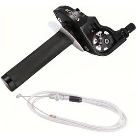 Resim Oldfriend Siyah 22mm Cnc Alüminyum Motor Gaz Kumanda Kolü - Klx Cr Crf Exc Xr Ttr Cb Ssr Atv Dirt Pit Bisikletler İçin Universal 