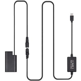 Resim Panasonic Lumıx S1 Serisi İçin Usb Type-c Şarj Kablosu Ve Dmw-dcc16 Yedek Pil Adaptörü Dmw-blj31 Uyumlu 