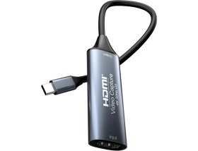 Resim CoverZone 4K USB C 3.0 Type-C Video Capture Görüntü Yakalama Adaptörü USB 4K 30Hz Akış Öğretim Video Konferans Veya Canlı Yayın Için Oyun Yakalama Kartı (Hdmı Aktarma Için Kullanılmaz) 