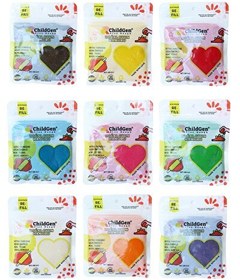 Resim ChildGen Doğal Oyun Hamuru - 9'lu 9x125 GR Vakumlu Kartuş Paket - (Ecopack-Refill) DM20144 