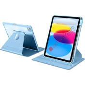 Resim AktarMobile Ipad 10. Nesil 2022 10.9" Uyumlu Kılıf 360 Dönebilen Kalem Bölmeli Yatay Dikey Standlı Akıllı Kapak 