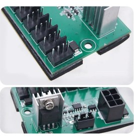 Resim Keepro 8 Kanallı Bilgisayar Fan Hız Kontrolörü Modülü DC12V 