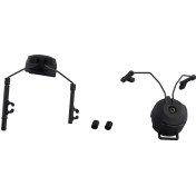 Resim Quueppty Pikap Kulaklıkları Ray Braketi Çok Açılı Ayarlanabilir Flip Kulak Bardakları Sabit Braket Kask Aksesuarları Siyah (Yurt Dışından) 