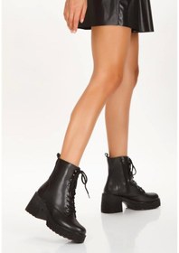 Resim Emilla Siyah Cilt Bağcıklı Bot Çok Renkli 