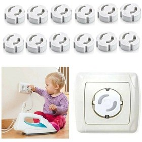 Resim 12 Adet Priz Kapatma Priz Kapatıcı Emniyeti Çocuk Koruyucu Çok Renkli 