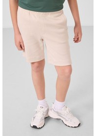 Resim Tommylife Bej Pamuklu Yumuşak Dokulu Standart Fit Basic Erkek Çocuk Şort - 11293 Bej 