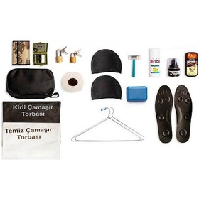 Resim 12'Li Jandarma Denizci Temel Bedelli Asker Paketi Askeri Malzeme Haki 