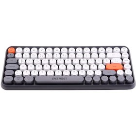Resim Everest KB-89 Cıtrus Kablosuz Mini Q Klavye 