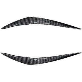 Resim Dofolink Bmw 1 Serisi F20 118i 120i 2015-2019 İçin Abs Karbon Fiber Desenli Far Kaşlığı - Araç Görünümünü Zenginleştirir Ve Korumakta 
