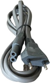 Resim Gri Renk Elektrik Fişi Ceryan Güç Kablosu 220 Volt 