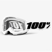 Resim Reedark Motosiklet Offroad Kask Gözlüğü - Pencere Tozundan Koruma, Outdoor Sürüş İçin Açık Lens Beyaz Çerçeve Altın 