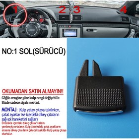 Resim GCP German Car Parts Audi A4 B6-B7 Uyumlu Havalandırma Yön Klipsi SOL - Audi A4 B6-B7 Klima Izgara Kulpu 