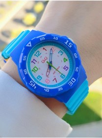 Resim Q&Q Silikon Kordonlu 10 Bar Su Geçirmez Unisex Çocuk Kol Saati Vr19J009Y-A 