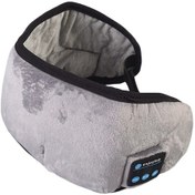 Resim Ximistore9 Kulaklıklı Bluetooth Uyku Maske - 3d Sesli Müzik/arama Fonksiyonu, Soluklu Kumaş, Tamamen Işık Engeli - Gri 