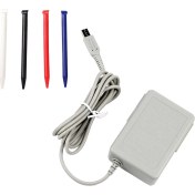 Resim Sourcingasia Yeni 3ds Xl Şarj Kiti, Nintendo Için Ac Güç Adaptörü Şarj Cihazı ve Stylus Kalem Yeni 3ds Xl, Duvar Seyahat Şarj Cihazı Güç Kablosu Kablosu (Yurt Dışından) 