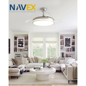 Resim Navex Gizli Kanat Modern Tavan Vantilatörü 107 cm 