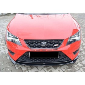 Resim Seat Leon Mk3 Fr Ön Lip Parlak Siyah Plastik G Desing 