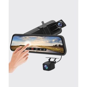 Resim İsmiyle Al Mey Ithalat® 10 Inç Tam Dokunmatik Dikiz Aynası Kamera Ön Arka Full Hd 