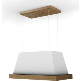 Resim Faber Ev8 Wh Matt F80 Sc Ahşap Çerçeveli Ada Davlumbaz 