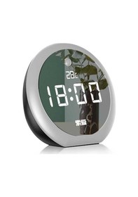 Resim Soaiy E19 Taşınabilir Kablosuz Bluetooth Hoparlör Led Işıklı Dijital Saat FM Radyo Hafıza Kartı - ZORE-219037 