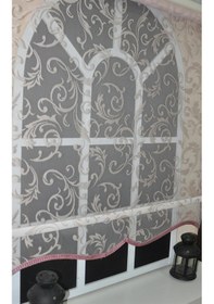 Resim Çift Mekanizmalı Pembe Tül Stor Perde Stb-130 Pembe 