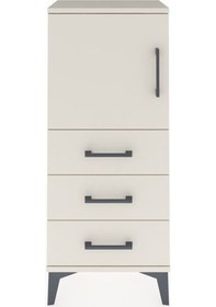 Resim Arges Komodin 2 Raflı 3 Çekmeceli Tek Kapaklı 44x30x106 Aytaşı-aytaşı Aytası 