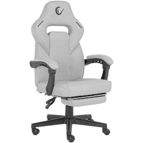 Resim Rampage Lumos Terletmez Kumaş Ayak Destekli Gri Oyuncu Koltuğu - KL-R12 