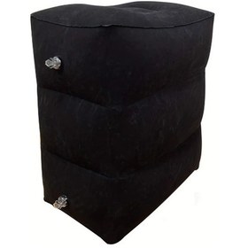 Resim Globalpurchase Üçlü Floklu Ayaklık Şişme Yastık Ayarlanabilir - Siyah 