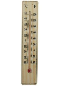 Resim Epilons Ahşap Oda Sıcaklığı Sıcaklık Ölçümü Termometresi Küçük Boy 