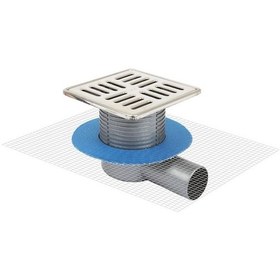 Resim Sukar Line-10 15X15 Cm Çelik Çerçeveli Süzgeç Q 50 Yan Çıkış 