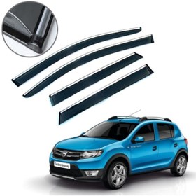 Resim Carmind Dacia Sandero Stepway Krom Çıtalı Cam Rüzgarlığı 2013-2019 