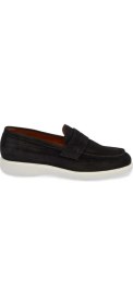 Resim Tergan Siyah Hakiki Süet Deri Erkek Loafer - E24I1AY56785-A01 