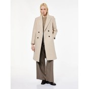 Resim Koton Cepli Uzun Kollu Kruvaze Düğmeli Kadın Kaşe Kaban 6WAK00211EW (6WAK00211EW) 