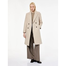 Resim Koton Cepli Uzun Kollu Kruvaze Düğmeli Kadın Kaşe Kaban 6WAK00211EW (6WAK00211EW) 