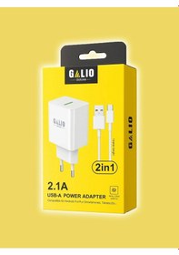 Resim Galio Deluxe Gl-c2a 2.1a Type-c Şarj Aleti Usb-a Kablolu 