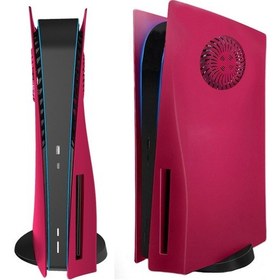 Resim Cbtx Ps5 Diski Sürümü İçin Isı Dispidasyon Deliği Oyun Konsolu Değiştirme Kabuğu İle Koruyucu Kılıf Kırmızı 
