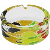 Resim Desenli Şeffaf Kalın Cam Küllük 4434 