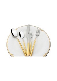 Resim Mikasa Moor Dolce 30 Parça Çatal Kaşık Bıçak Seti Altın 