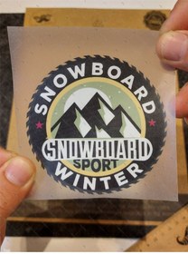 Resim Bay Etiket Hbg26 Snowboard Etiketi 