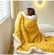 Resim Agoodshop Kışlık Kalın Battaniye - Sıcak Taff Pazen Battaniye, Şekerleme Düz Renk Battaniye 36 Derece Üstü 