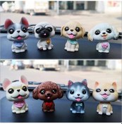 Resim Araba Süs Reçine Sevimli Sallayarak Kafa Köpek Otomobil İç 1 Adet 