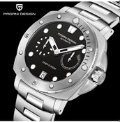 Resim Pagani Design Erkek 200m Su Geçirmez Çelik Saat Otomatik Mekanik Saat 41mm Safir Kristal Cam Siyah 