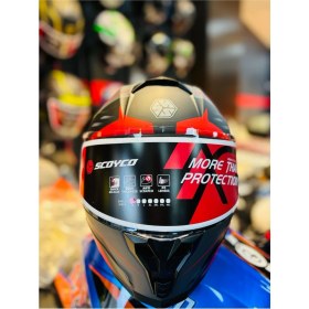 Resim Scoyco FF-869 FULL FACE ( Kapalı ) Güneş Vizörlü ( Gözlüklü ) Motorsiklet Kaskı ( DOT-CE ) WIND 