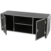 Resim Gan Decor Yapay Siyah Deritv Konsolu 130X41X56 cm 