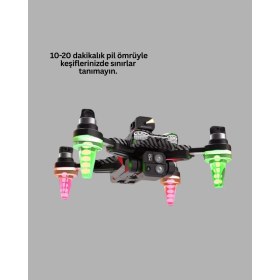 Resim Rory 1080P Full Hd Katlanabilir Drone Uzun Uçuş Süreli Hafif Tasarım 